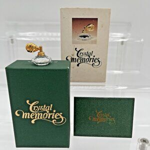 Swarovski Crystal Memories Gold Miniature Atomizer Perfume Austria w/Box 173388
